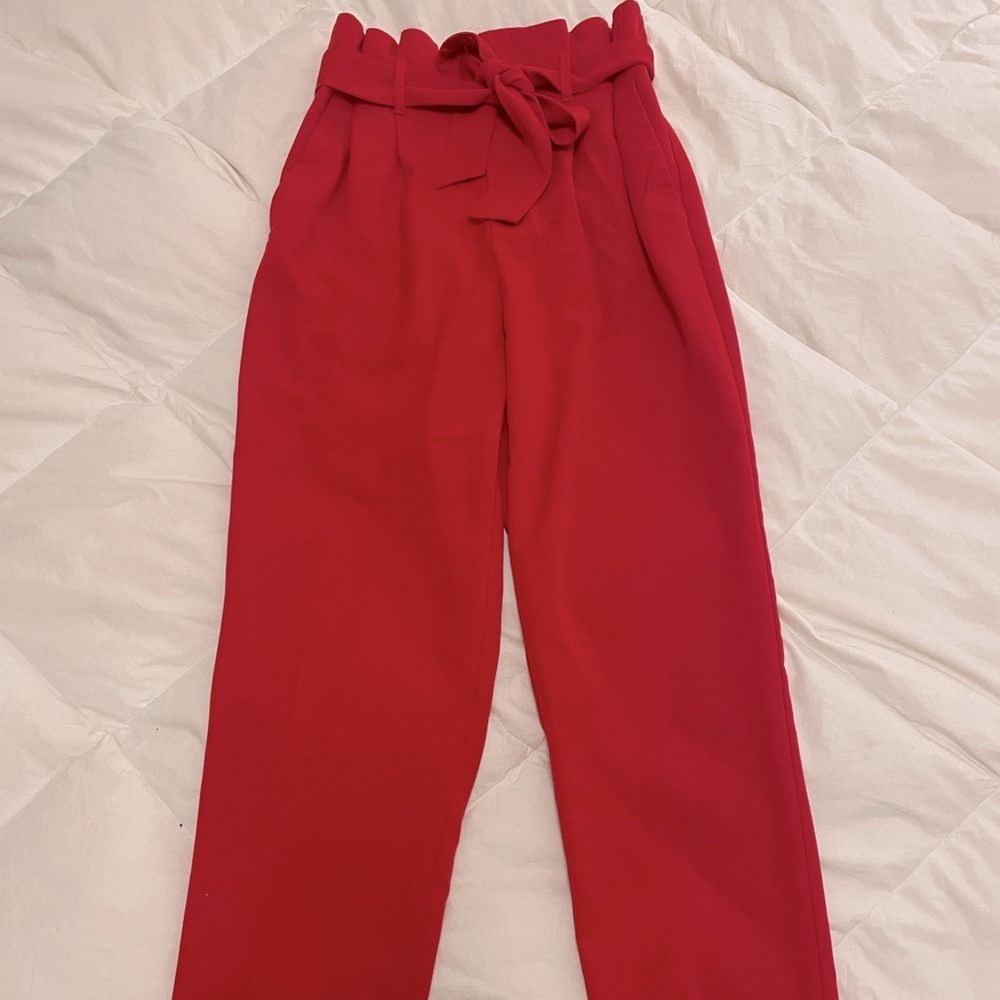 Paperbag waist trousers